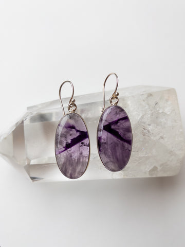 Trapiche Amethyst Earrings