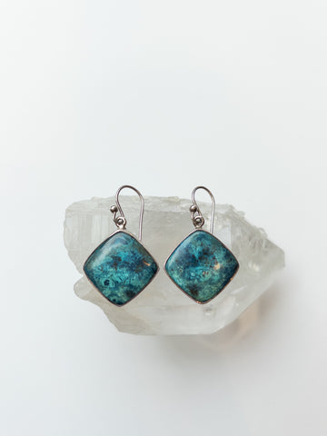 Shattuckite Earring