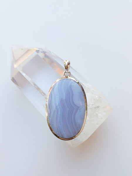 Blue Lace Agate Pendant