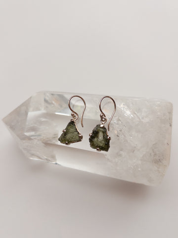 Moldavite Earrings