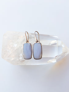 Blue Lace Agate Earrings