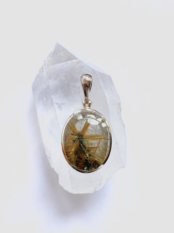 Rutilated Quartz Pendant