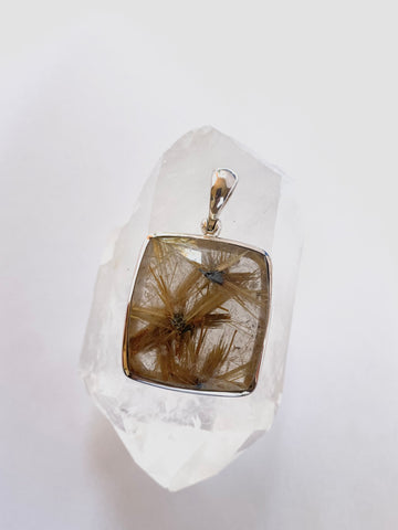 Rutilated Quartz Pendant