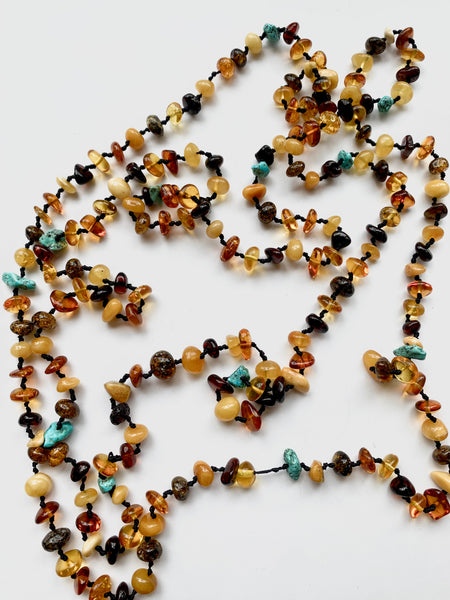 Amber Beaded Necklace