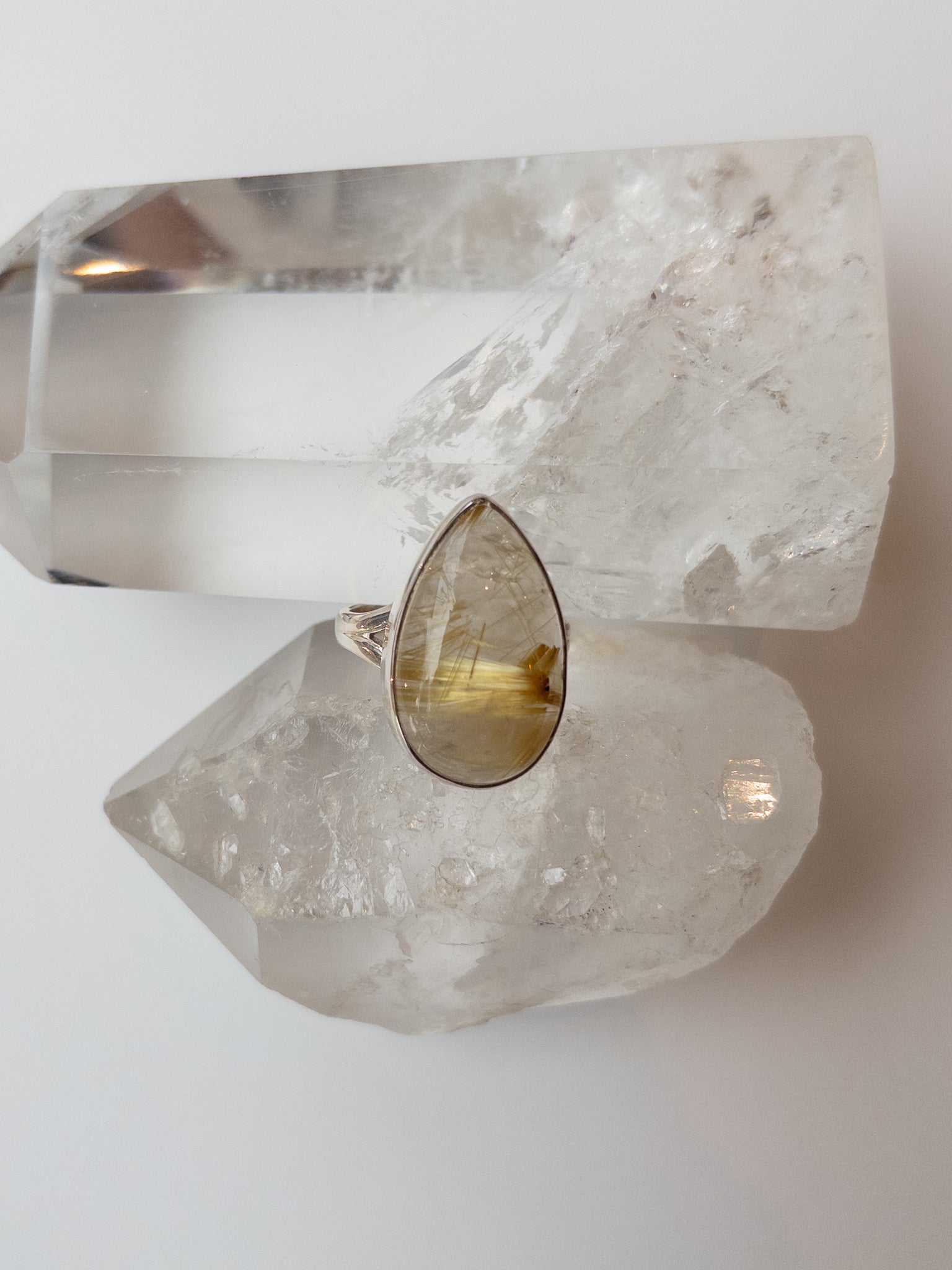 Rutilated Quartz Ring