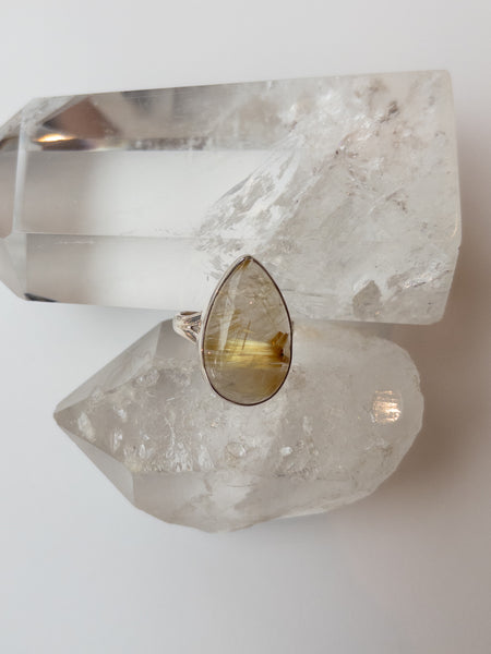 Rutilated Quartz Ring