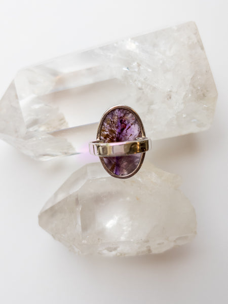 Super Seven Amethyst Ring