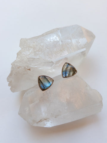 Labradorite Studs