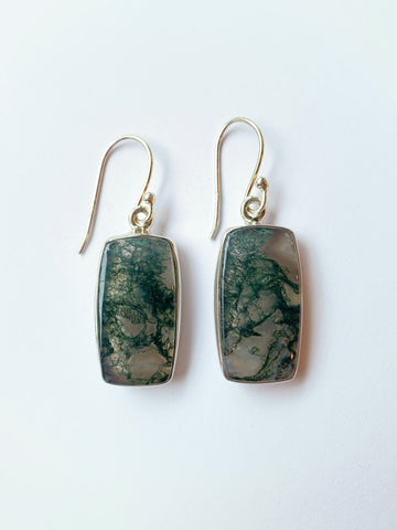 Moss Agate Earrings