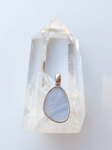 Blue Lace Agate Pendant