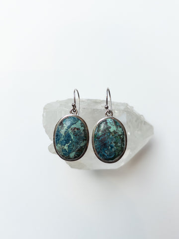 Shattuckite Earring