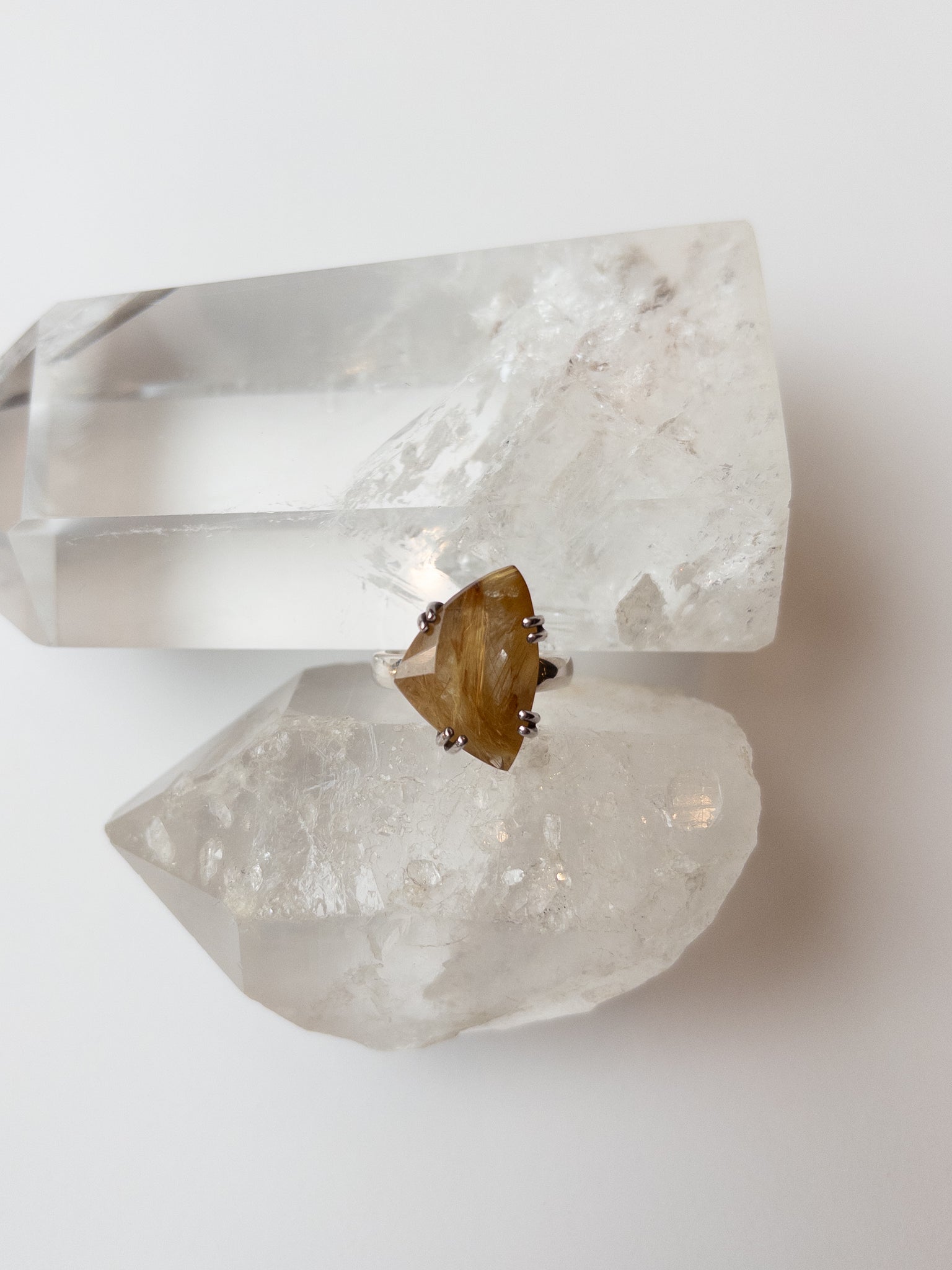 Rutilated Quartz Ring