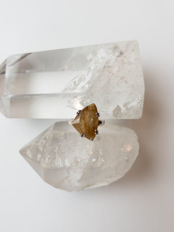 Rutilated Quartz Ring