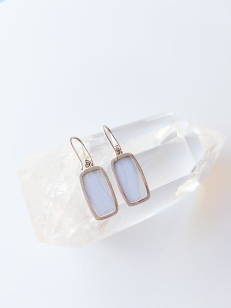 Blue Lace Agate Earrings