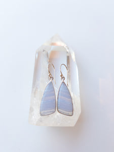 Blue Lace Agate Earrings