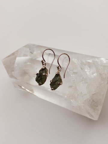 Moldavite Earrings