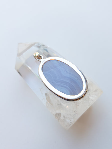 Blue Lace Agate Pendant