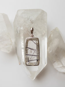 Tourmaline in Quartz Pendant