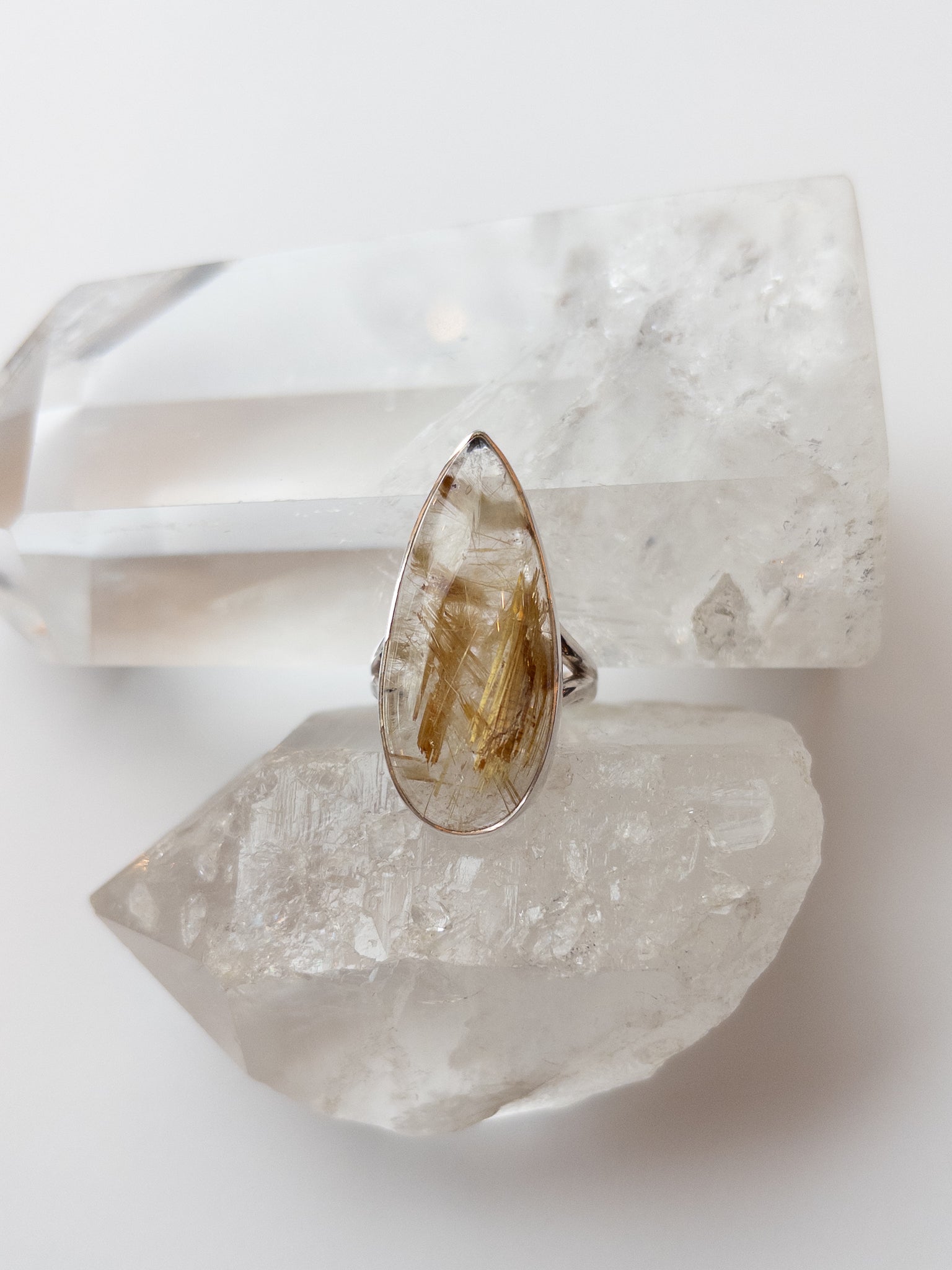 Rutilated Quartz Ring