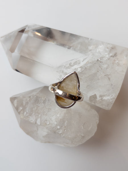 Rutilated Quartz Ring