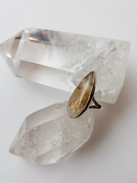 Rutilated Quartz Ring