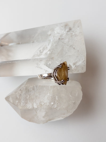 Rutilated Quartz Ring