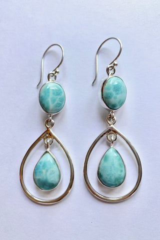 Larimar Earrings