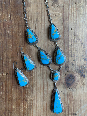 Turquoise Kingman Necklace Set