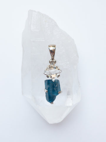 Apatite with Quartz Pendant