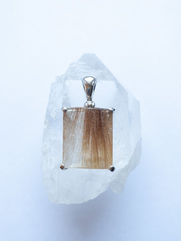 Rutilated Quartz Pendant