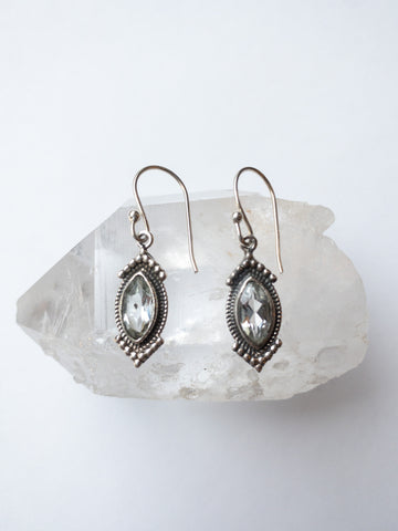 Green Amethyst Earring