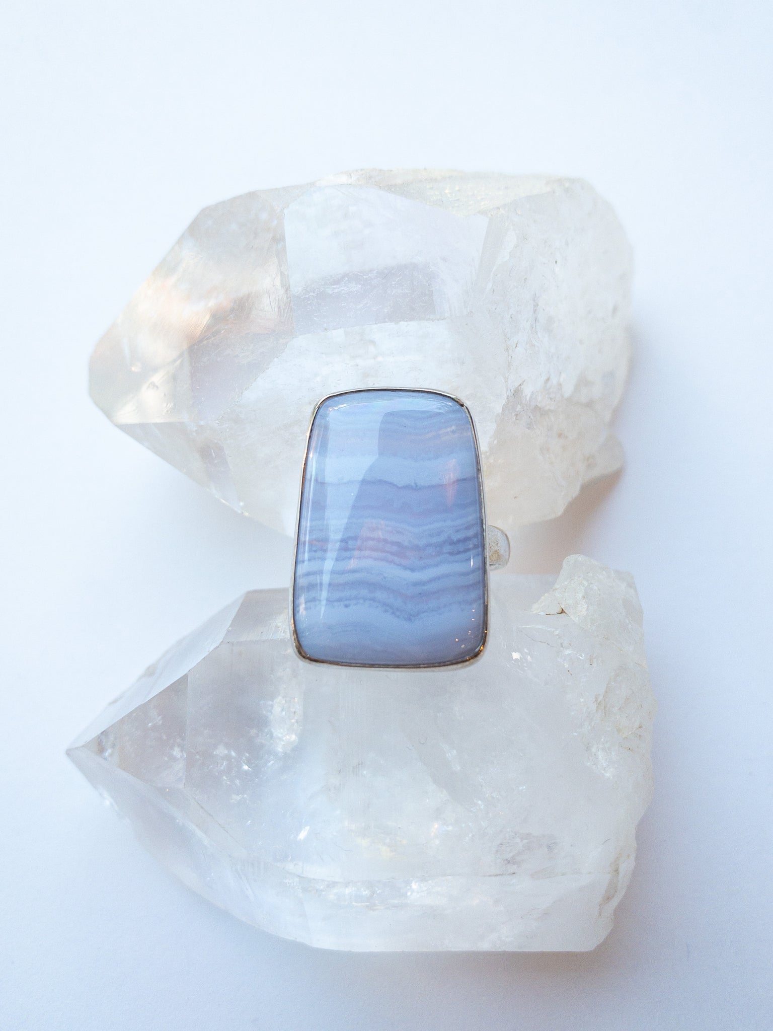 Blue Lace Agate Ring
