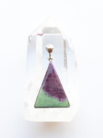 Ruby in Zoisite Pendants