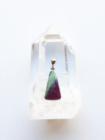 Ruby in Zoisite Pendants