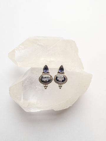 Iolite Studs