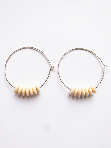 Fossilized Woolly Mammoth Tusk Earrings