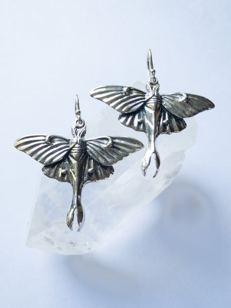 Lunar Moth Earrings