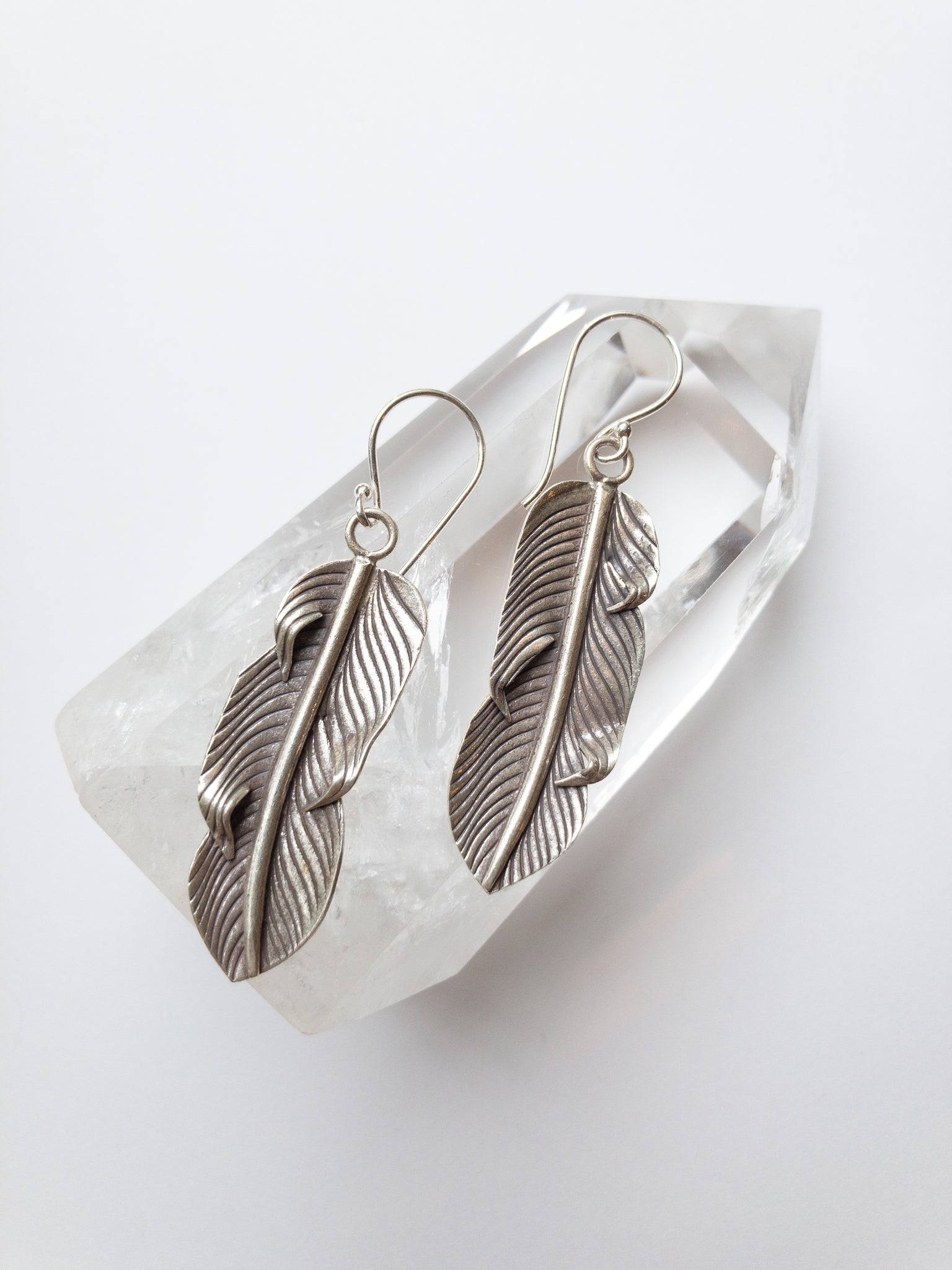 Hill Tribe Feather Earrings